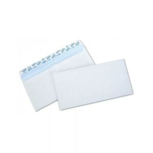 PAQUET DE 100 ENVELOPPES BLANCHES 11X22 AVEC STRIP